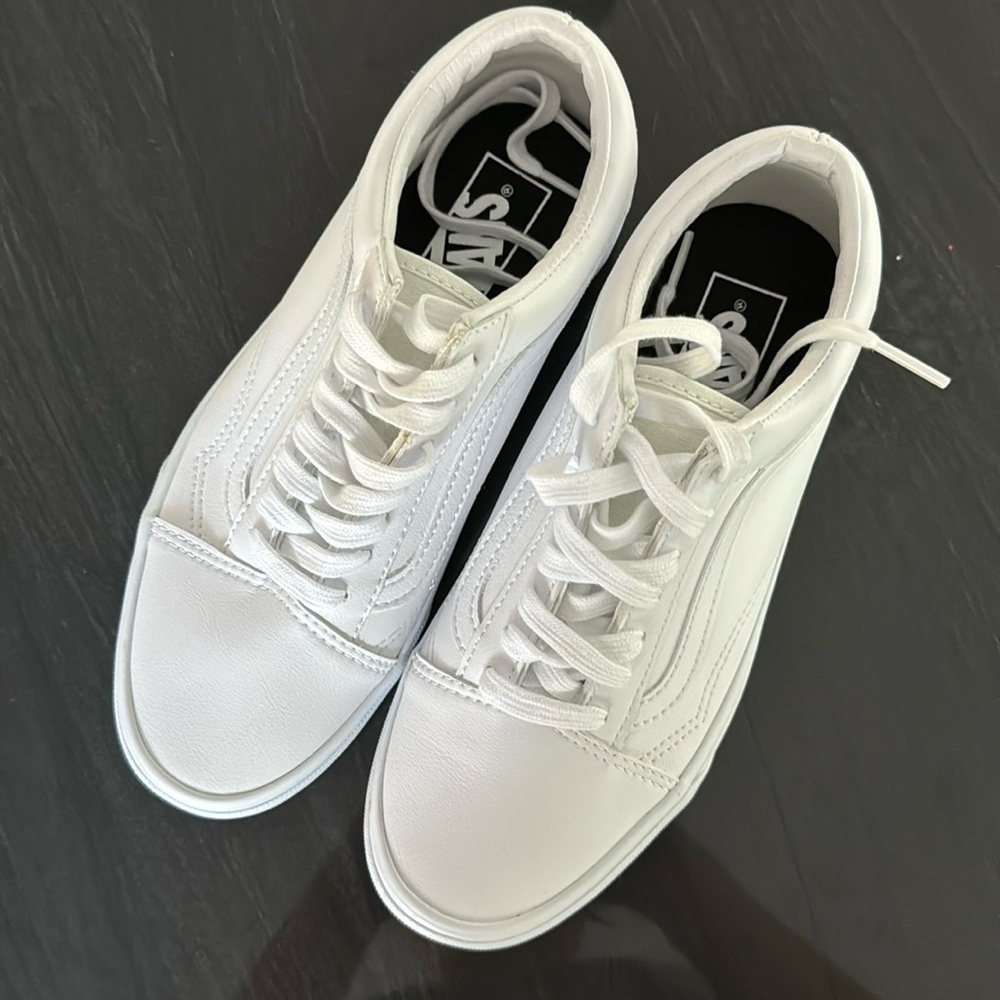 Vans Old Skool - White Leather